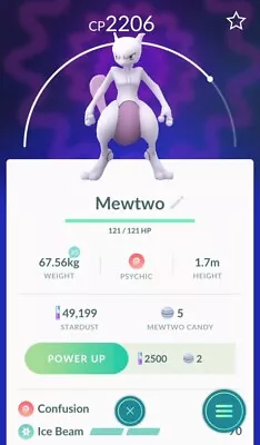$5.99 • Buy Mewtwo ✔ TRADE ✔ Pokemon ✔ NON SHINY ✔ Legendary ✔ GO