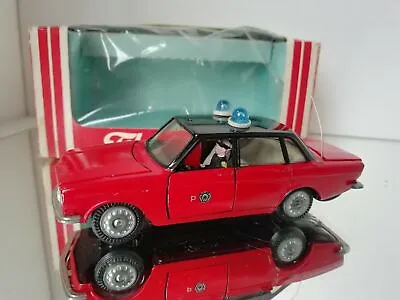 Tekno Volvo 144 Police Polis Red And Black With  Policeman  Driver In Box RARE • $271.59