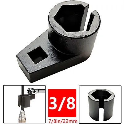 7/8-Inch 3/8 22mm 6 Point O2 Oxygen Sensor Socket Wrench Set Removal Tool Drive • £6.99