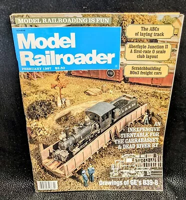 Vintage MODEL RAILROADER MAGAZINE February 1987 The ABCs Of Laying Track  • $5.20