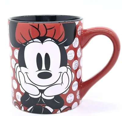 Disney Minnie Mouse Coffee Tea Mug Ceramic Cup Red/Black Licensed 14 Oz • $9.97