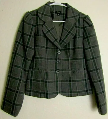 Women's Mossimo Blazer Jacket Small Gray Black Brown Work Church Office • $15