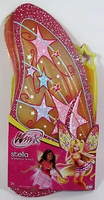 Winx Club STELLA SPARKLING WINGS Believix Fairy Nickelodeon Costume Size 4-6X • $14.99