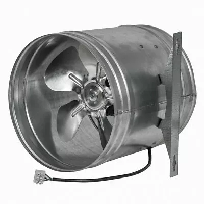 Metal Inline Extractor Fan 200mm / 8  With Fitting Bracket Duct Ventilator • £32.99