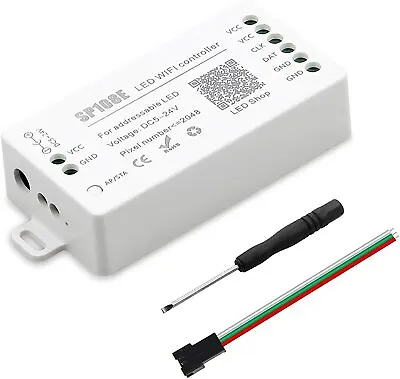 WS2812B WS2811 WS2801 LED SP108E WiFi Music Controller DC5~24V For SK6812 SK6812 • $20.99