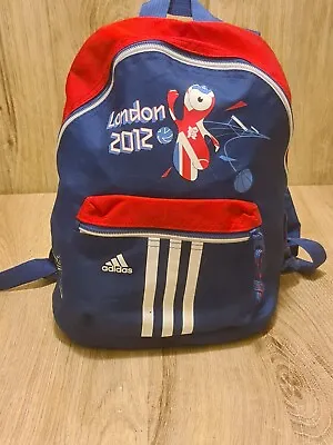 £9 • Buy Adidas London 2012 Kids Mascot Union Jack Backpack Power Blue/ Scarlet
