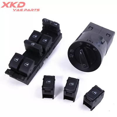 5X Head Light Window Door Lock Switch Set For VW Bora Jetta Golf MK4 Passat • $36.27