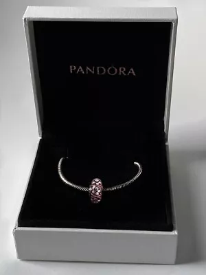 New Pandora Pink Bloom Murano Glass Charm • £23.99