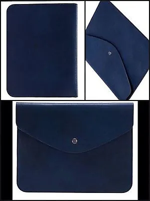 New & Tag R&A  Monogram Ipad Leather Case (BLUE) RRP $100   GIFT • $14.55