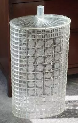 Vintage Mid Century Modern Laundry Hamper Acrylic Lucite 1950's 1960's 1970's • $105