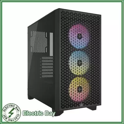 Corsair 3000D AIRFLOW RGB LED Tempered Glass Black Mid Tower PC Case • $175