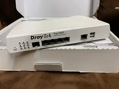 Draytek Vigor 2862 ADSL/VDSL2 Firewall Router - White - Non WIFI • £25