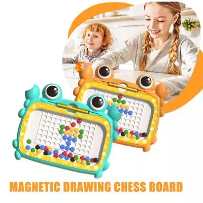 Kids Magnetic Steel Ball Drawing Board Big Chess Children Early Toys Y4D0 • £12.95