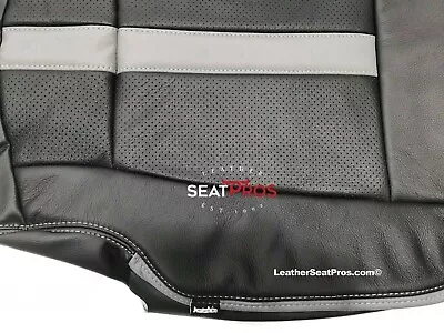 Leather Seat Covers 17-22 Ford F-250 SuperCrew SuperCab XLT STX Gray Black SEMA • $748.99