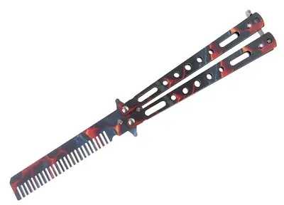 Non Sharp Balisong Butterfly Training Practice Hair Comb Paintball • $18