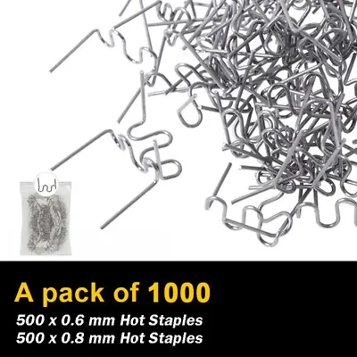 1000Pcs 0.6 0.8mm Hot Staples Plastic Welding Wave Stapler For Car Bumper Repair • $8.99