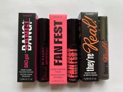 Benefit Badgal Bang Fan Fest They're Real Mascara Travel Size 3g New & Boxed • £5.95