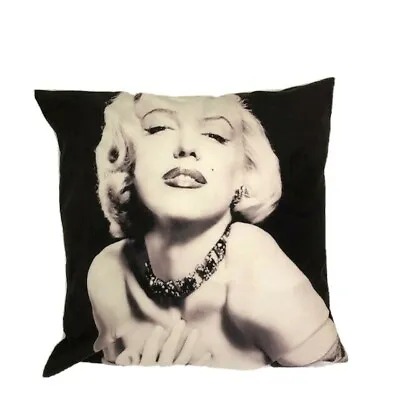 Ikea Marilyn Monroe Cushion Blonde Bombshell Black White Soft 20x20 Throw Pillow • $21.50