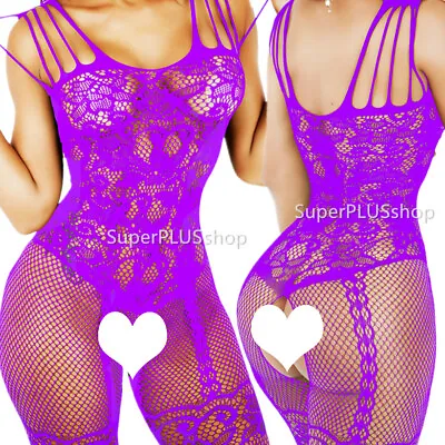 Body Stockings Lingerie Bodystocking Sexy Bodysuit Chemise Suspender Lace Dress • $8.28