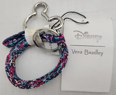 NWT ! Vera Bradley Breakaway Lanyard Key Ring Disney Sensational Six Ditsy - F S • $40.88
