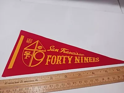 Vintage  San Francisco 49ers  Mini Team Felt Pennant   1960 • $29