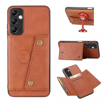 For OPPO VIVO OnePlus Car Magnetic Holder Wallet Case Card Bag Phone Cover Back • $6.34