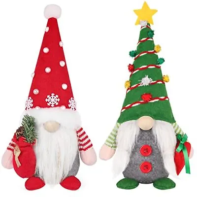 $27.98 • Buy Christmas Gnomes Decorations Indoor2pcs Christmas Gnome Plush Holiday Indoor Dec