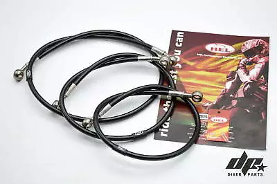 Hel Steel Braided Brake Lines Kit -ZX6-R 636 F4i 954 GSX-R 675 Stunt • $173