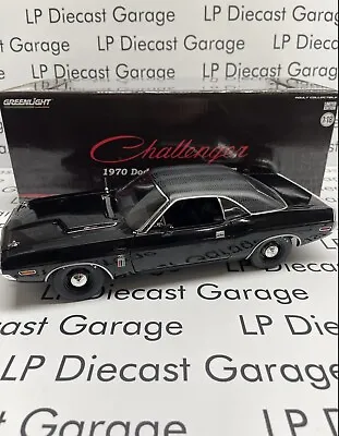 GREENLIGHT 1970 Dodge Challenger R/T Hemi The Black Ghost 1:18 Diecast Model NEW • $99.99