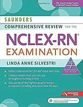 $6.96 • Buy Saunders Comprehensive Review For The NCLEX-RN® Examination Paper
