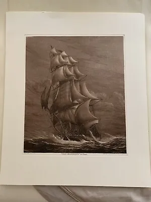 Harold Wyllie Engraving “Old Ironside In The Chase  • £110