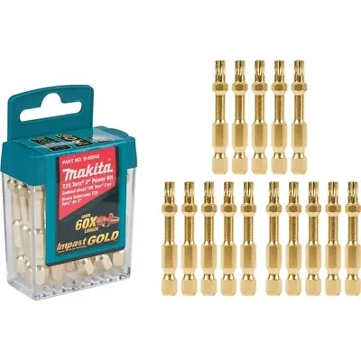 GOLD T25 2 In. Power Bit Tic Tac (15-Piece): Precision Tools Convenient Pack • $16.25