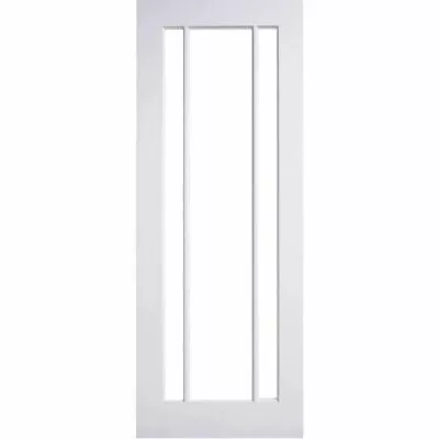 Internal Sliding White Prime Door Langdale Clear Or Frosted Glass Unfinished • £249.99