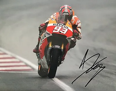 Marc Marquez Signed Moto GP 10x8 Photo Image A UACC Registered Dealer • $111.97