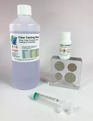 £11.95 • Buy Resin 500g  Water Clear Casting  Cast - Craft  Jeweller Embedding Etc  BASIC KIT