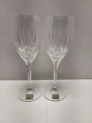 Mikasa Arctic Lights Crystal Water Goblet 9  - XY701/001 2 Piece Set With Box • $69.99