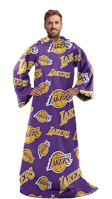 Northwest NBA Los Angeles Lakers Toss Silk Touch Comfy Throw With Sleeves • $49.99