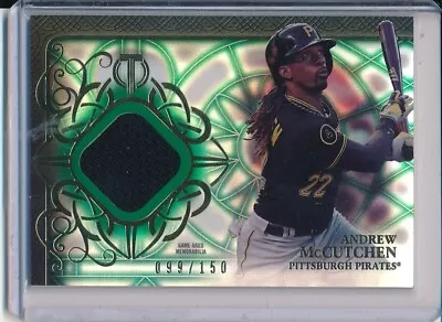 Andrew Mccutchen 2015 Topps Tribute Green Game Used Jersey Relic 099/150 • $4.99