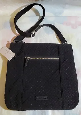 VERA BRADLEY Iconic Hipster Cross Body Crossbody CLASSIC BLACK Microfiber $90 • $75.50