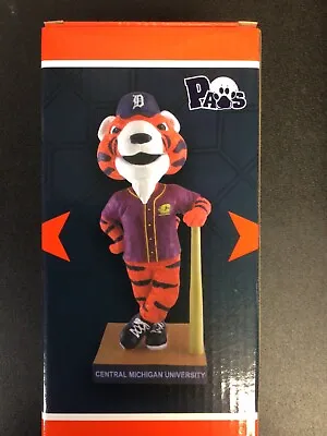 Central Michigan University Detroit Tigers Paws Bobblehead Mascot SGA • $25