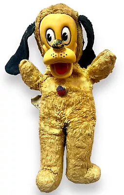 Vintage Walt Disney Pluto Gund Plush Sani-Foam Rubber Face • $40