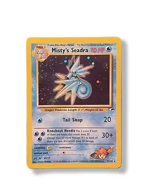 Pokémon TCG Misty's Seadra Gym Heroes 9/132 Holo Unlimited Holo Rare • $15.99
