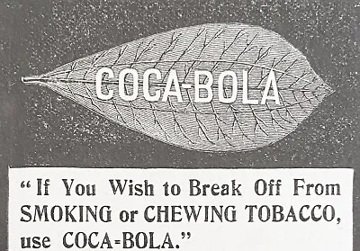 RARE! 1899 Quackery Print Ad FuNkY Paste To Break Smoking/Chewing Tobacco Habit! • $19.95