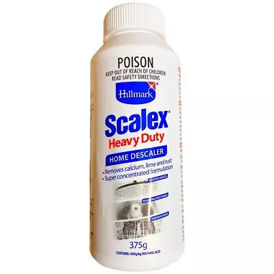 Hillmark Scalex Heavy Duty Home Descaler 375gr Remove Calcium Lime Appliance H87 • $22.75