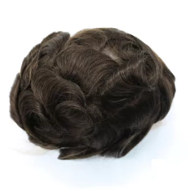 Mens Toupee Human Hair Replacement Full Poly Skin Injected PU System Wig For Men • $99.99