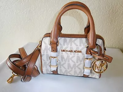 New MICHAEL KORS Bedford Legacy Ex Small Satchel Crossbody Signature Logo Bag • $214