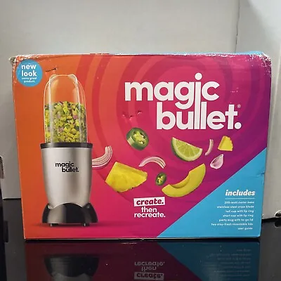 The Magic Bullet 11 Piece Set Blender & Mixer Small Silver Brand New (5155) • $44.99