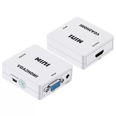 VGA To HDMI 1080P Full HD Mini VGA To HDMI Audio Video Converter Adapter • $5.93