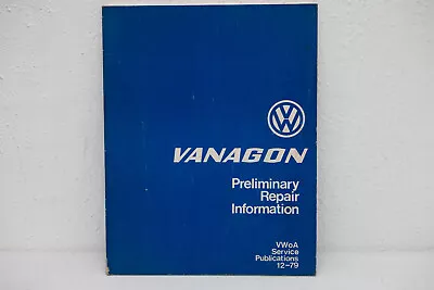 Oe 1980 Volkswagen VANAGON Repair Info Dealership Manual VW Service Workshop • $21.95