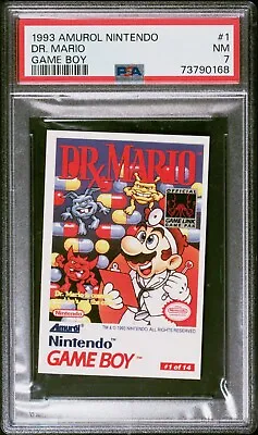 1993 Amurol Nintendo Game Boy #1 Dr. Mario - PSA 7 • $2.38